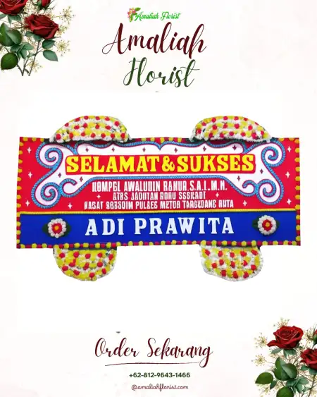 Papan Bunga Ucapan Selamat Lingga